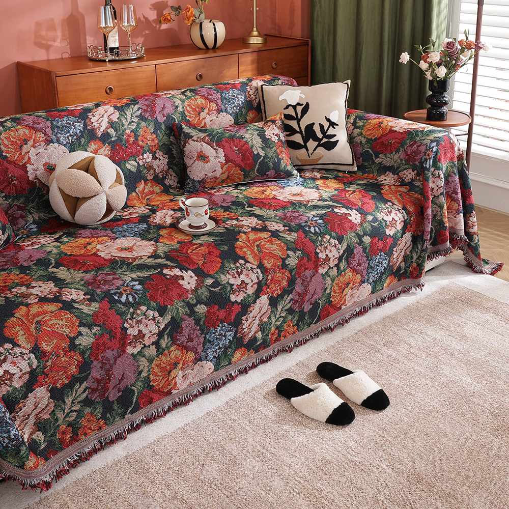 Sofa Throws Romantic Flower